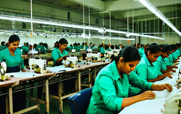 의류 봉제 공장 방문 후기 - **Prompt 2: Precision Fabric Cutting with Laser Technology**
    A close-up, dynamic shot focusing o...